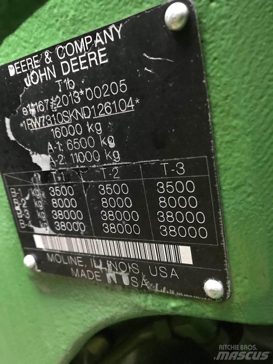 John Deere 7R 310 Traktorji