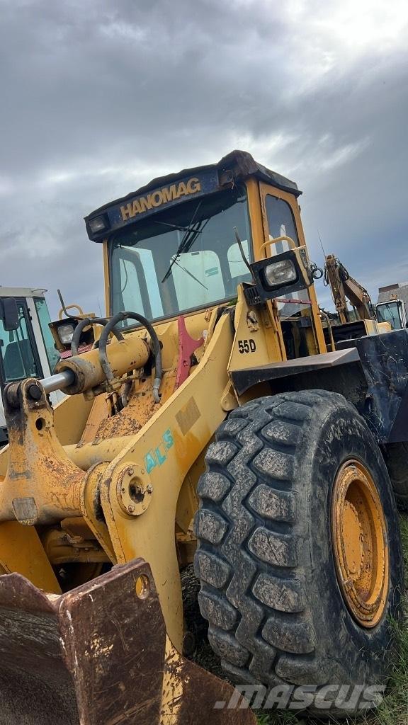 Hanomag 55 D Boom in dipper roke