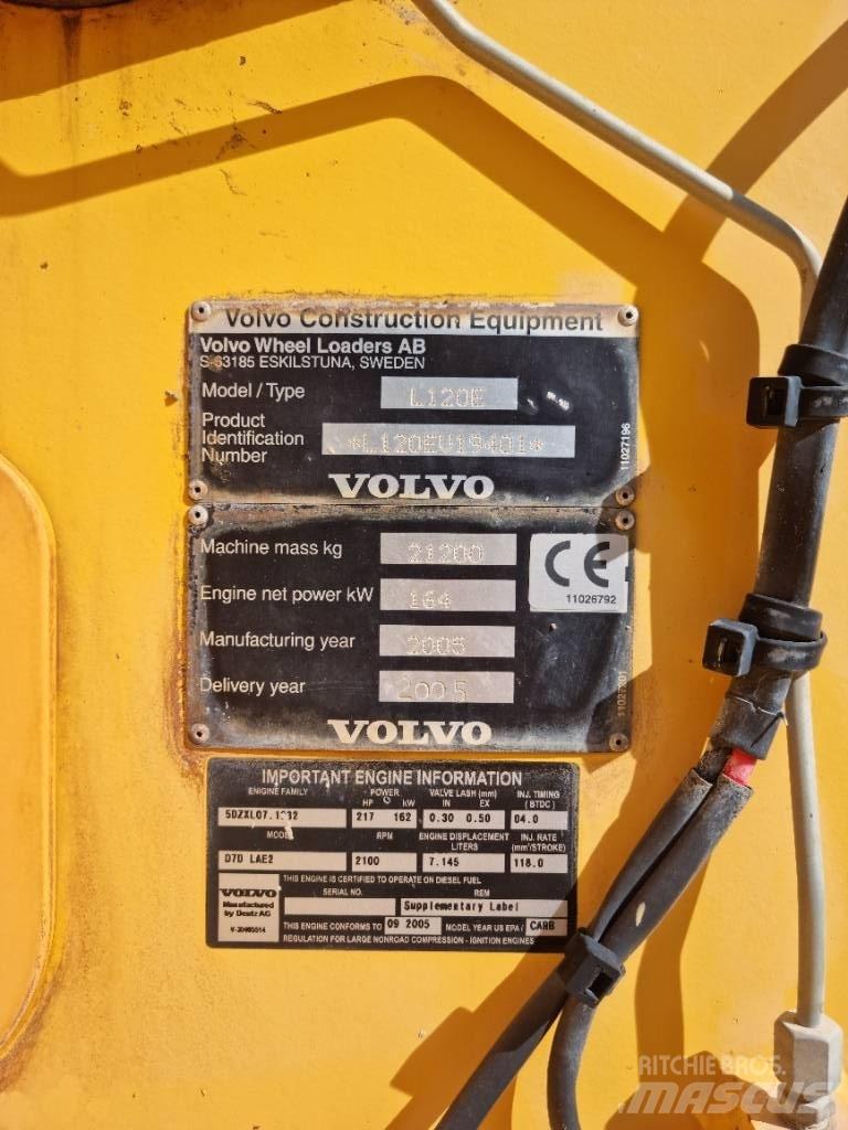Volvo L 120 E Kolesni nakladalci