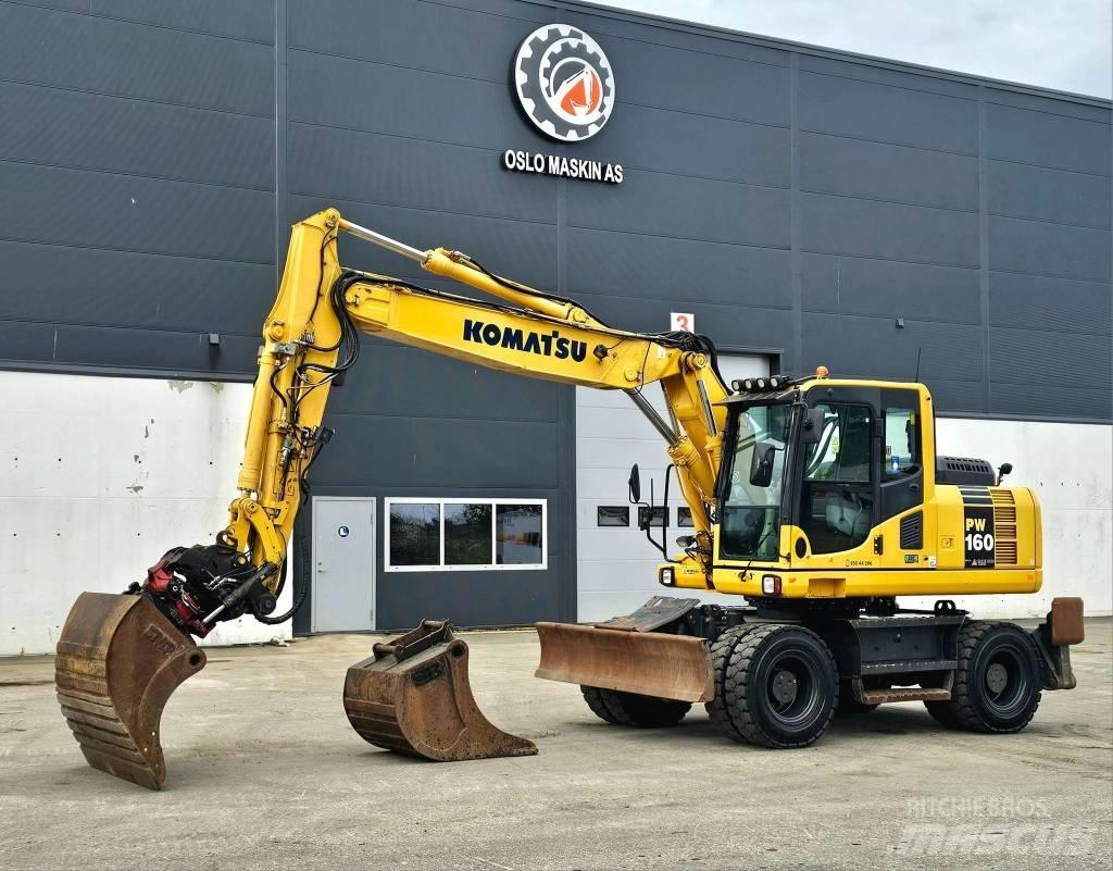 Komatsu pw 160 -8 Bagri na kolesih