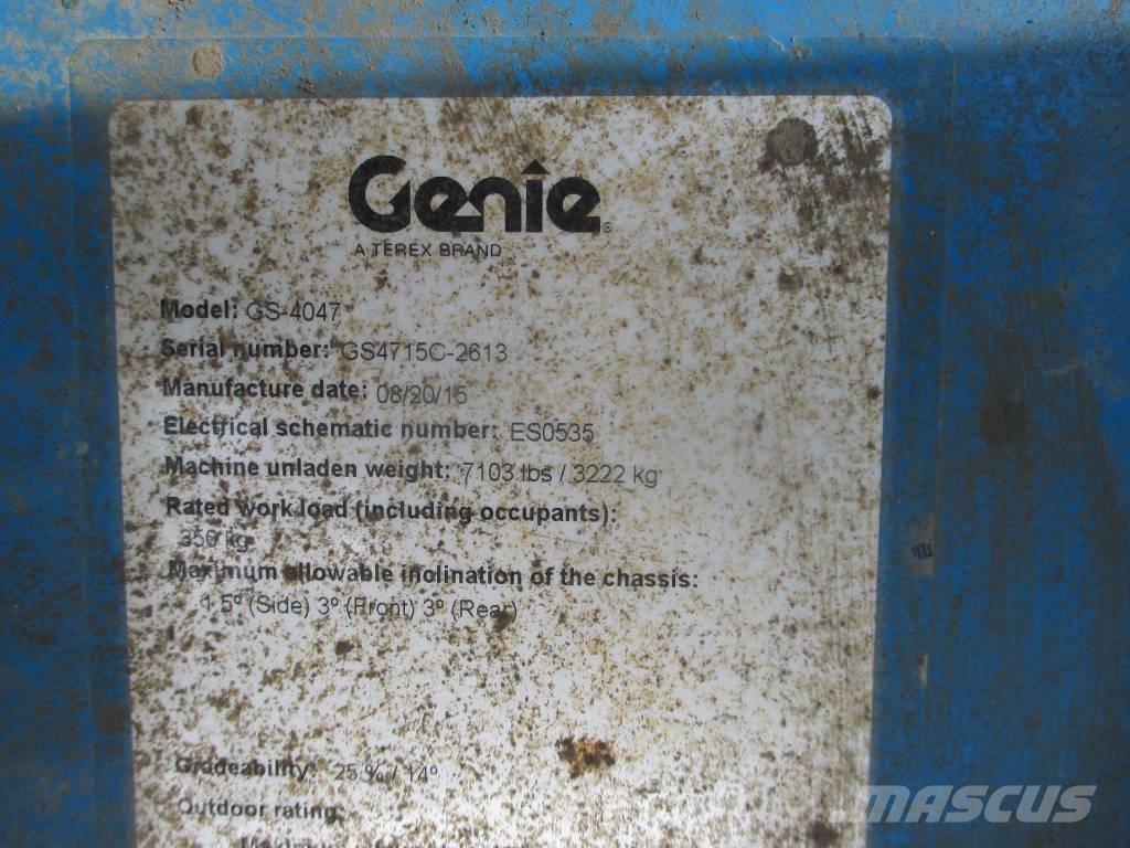 Genie GS 4047 Škarjaste dvižne ploščadi