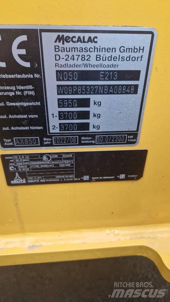 Mecalac AX 850 Kolesni nakladalci