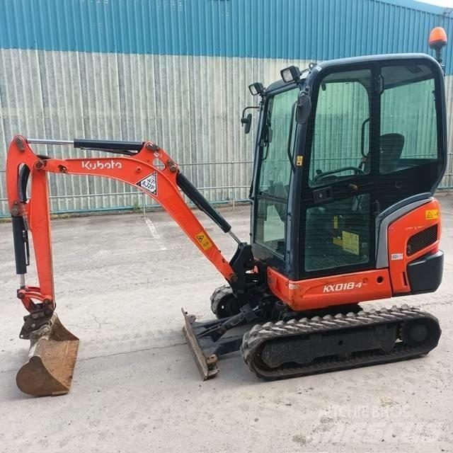 Kubota KX 018-4 Mini bagri <7t