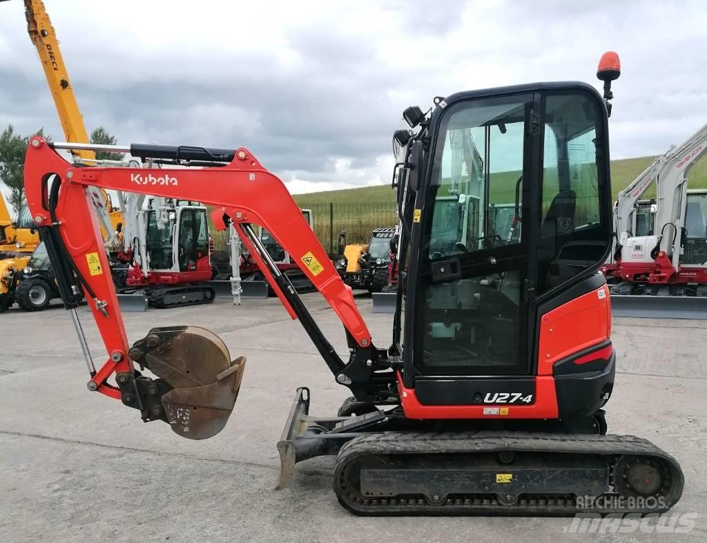 Kubota U27-4 Mini bagri <7t