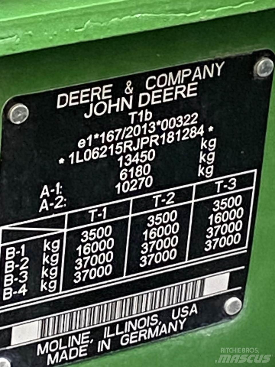 John Deere 6R 215 Traktorji