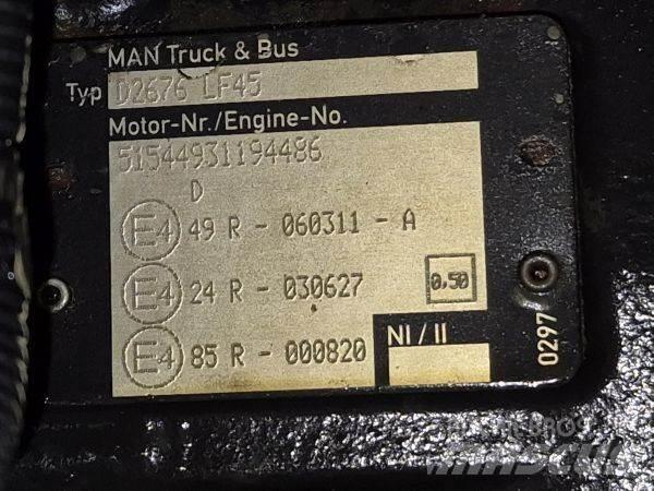 MAN D2676 LF45 Motorji