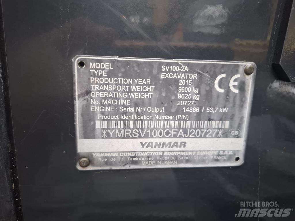 Yanmar SV 100-2A Midi bagri 7t – 12t