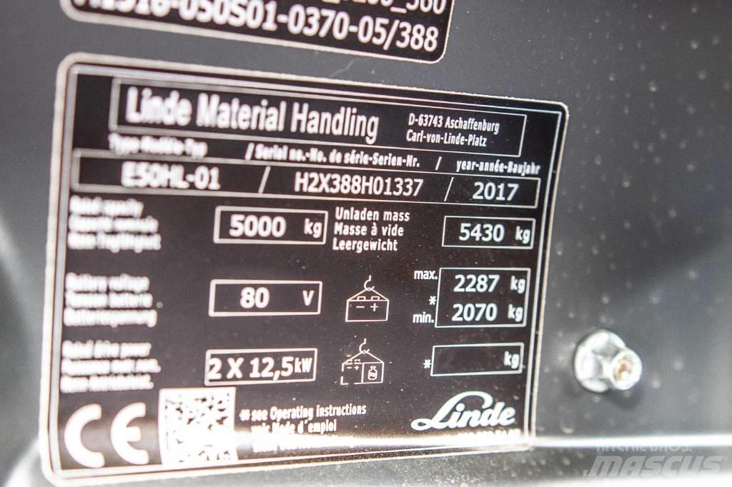 Linde E50HL-01 Električni viličarji