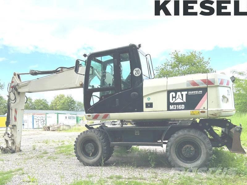 CAT M 316 D Bagri na kolesih