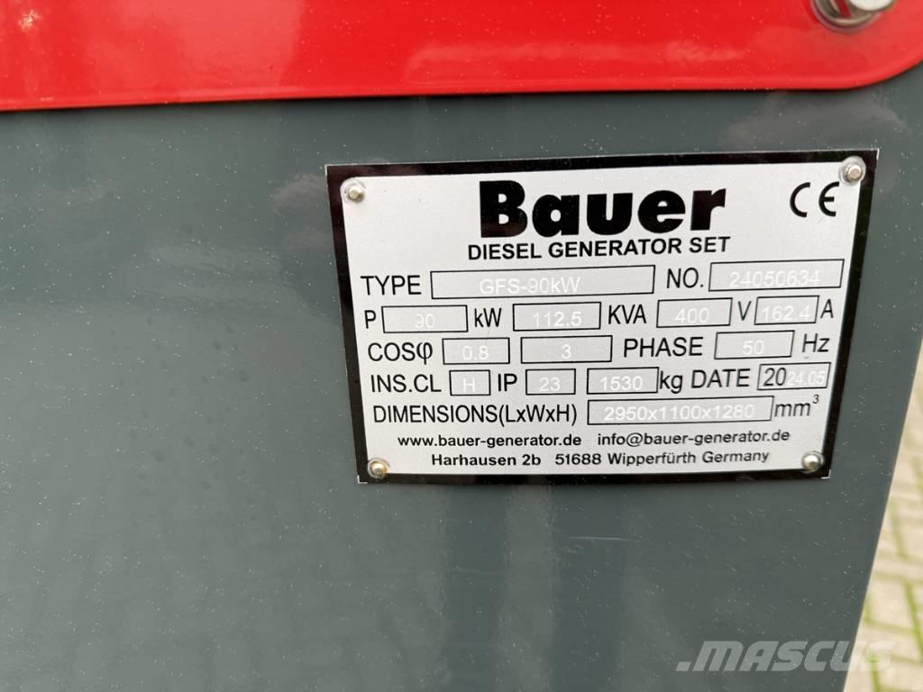 Bauer 124 KVA Dizelski agregati