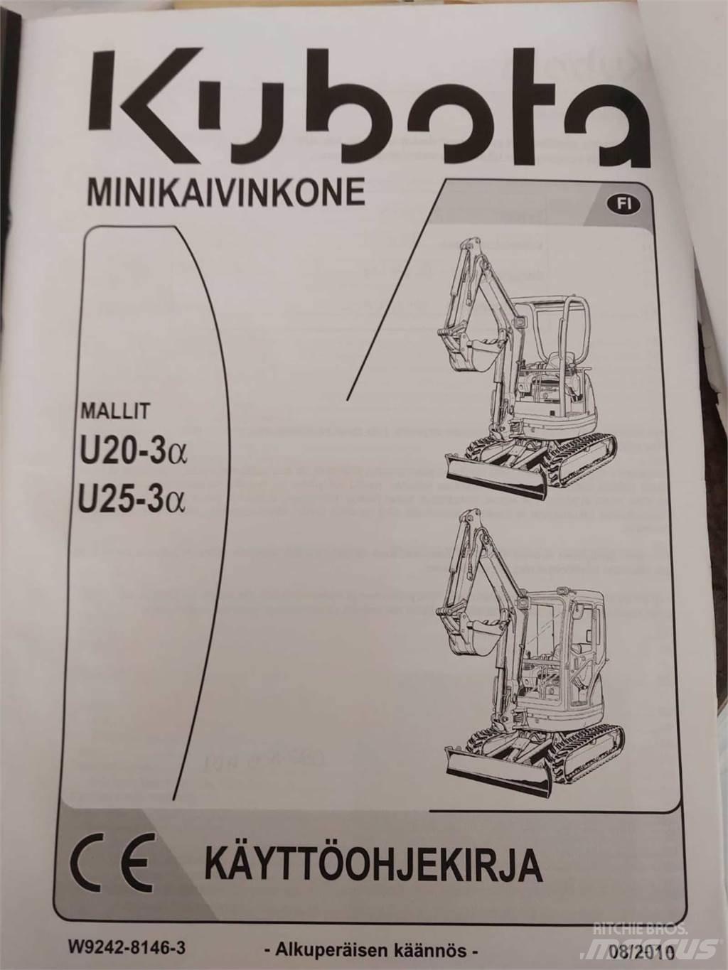 Kubota U25-3 Mini bagri <7t