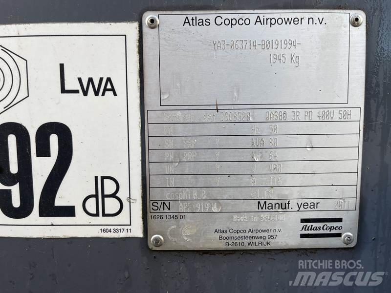 Atlas Copco QAS 80 Dizelski agregati
