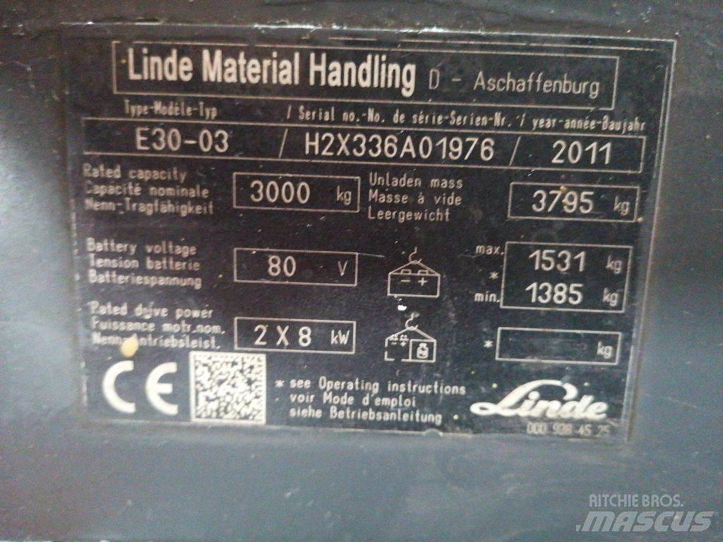 Linde E30-03 Električni viličarji
