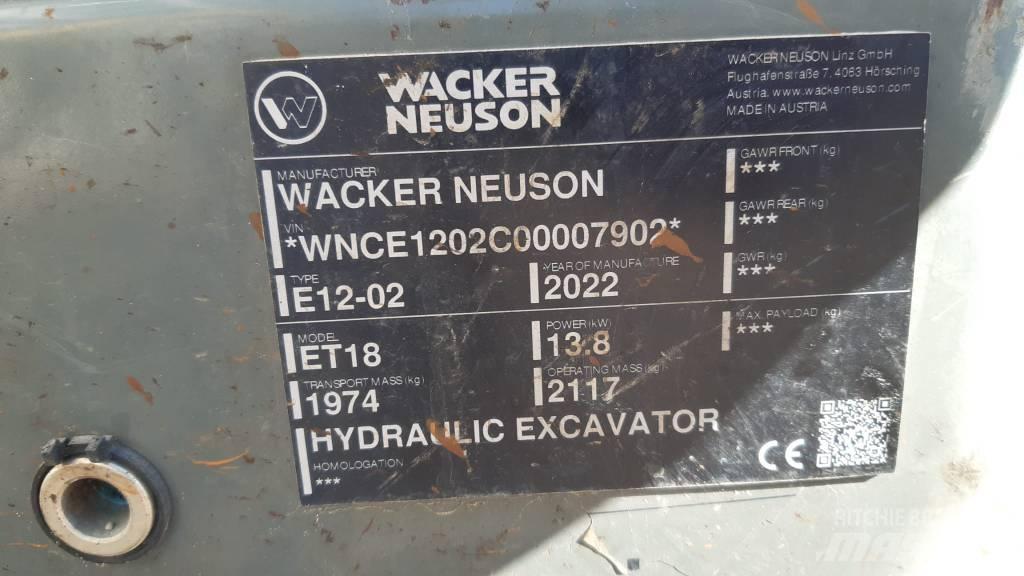 Wacker Neuson ET 18 Bagri goseničarji