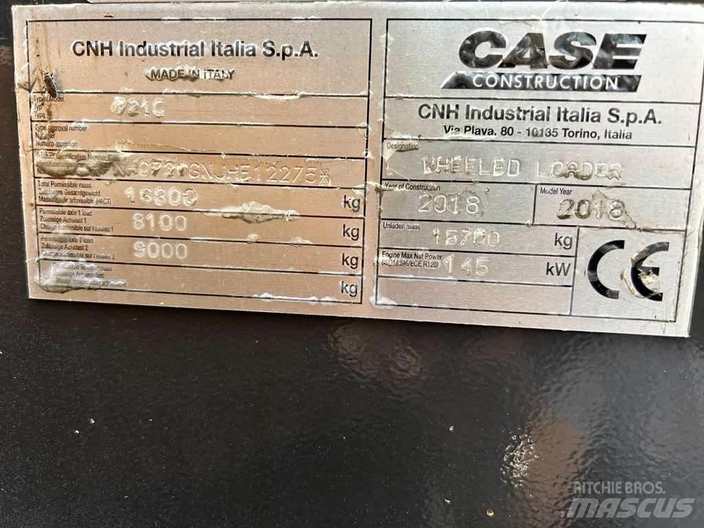 CASE 721G XR Kolesni nakladalci