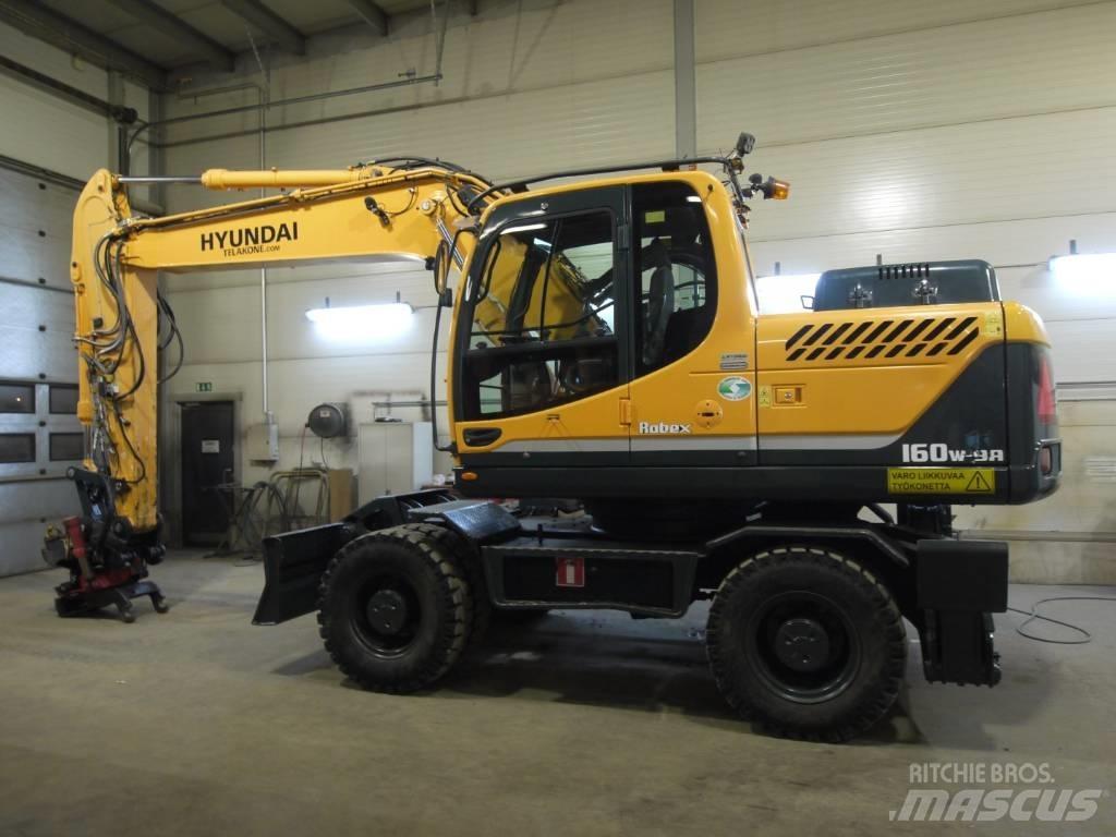 Hyundai R 160 W-9A Bagri na kolesih