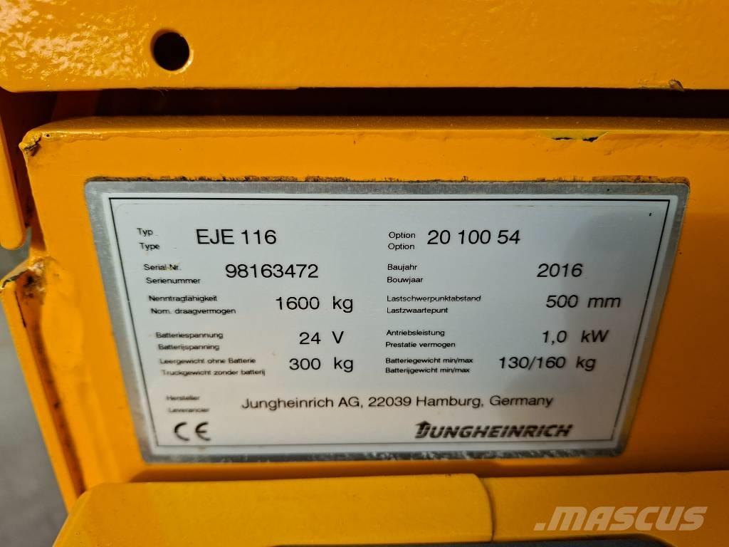Jungheinrich EJE 116 Električni nizko dvižni viličar