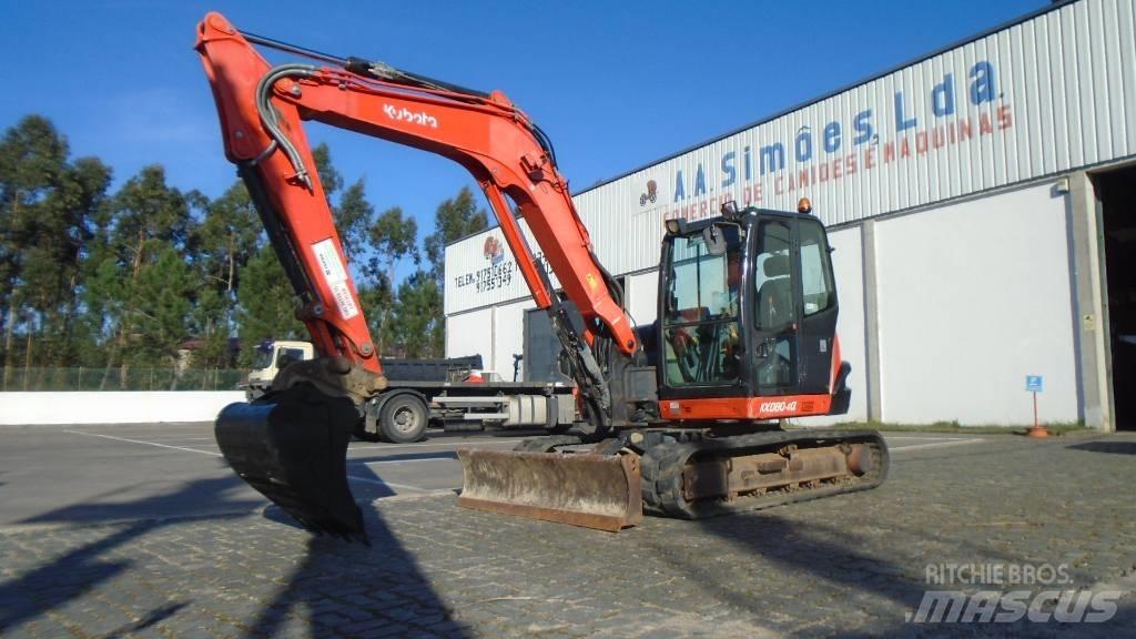 Kubota KX 080-4 Midi bagri 7t – 12t