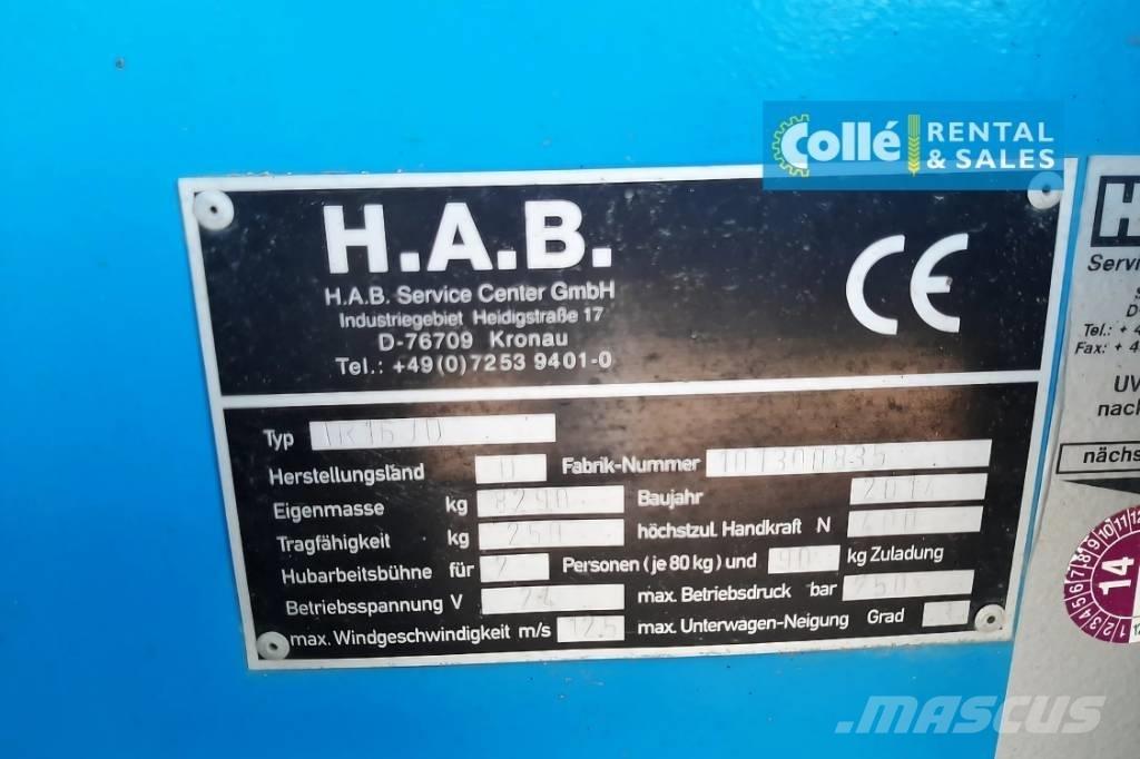 HAB TR16JD | 2014 Teleskopske dvižne ploščadi
