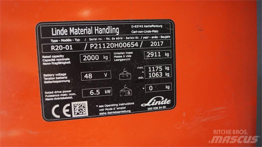 Linde R20 Viličarji s pomičnim teleskopom