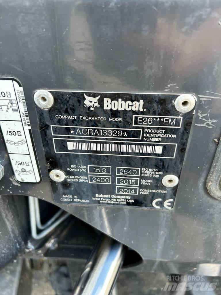 Bobcat E 26 Mini bagri <7t