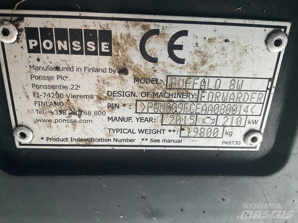 Ponsse BUFFALO 8W Forwarderji