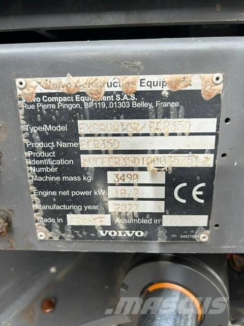 Volvo EC 35 C Mini bagri <7t