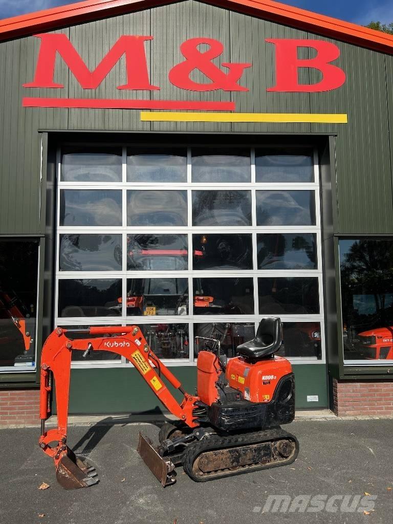 Kubota K 008-3 Mini bagri <7t