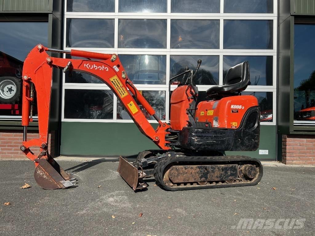 Kubota K 008-3 Mini bagri <7t