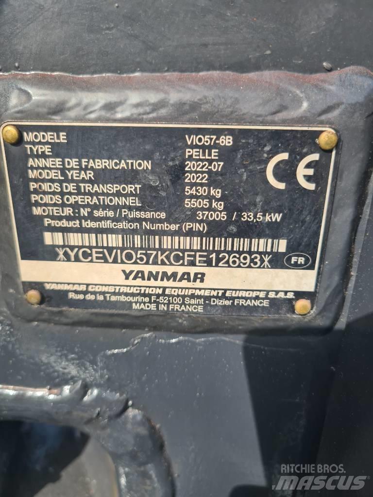 Yanmar Vio 57-6B Mini bagri <7t