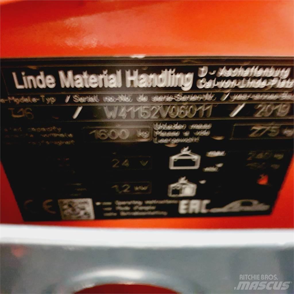 Linde T16 Li-Ion Električni nizko dvižni viličar