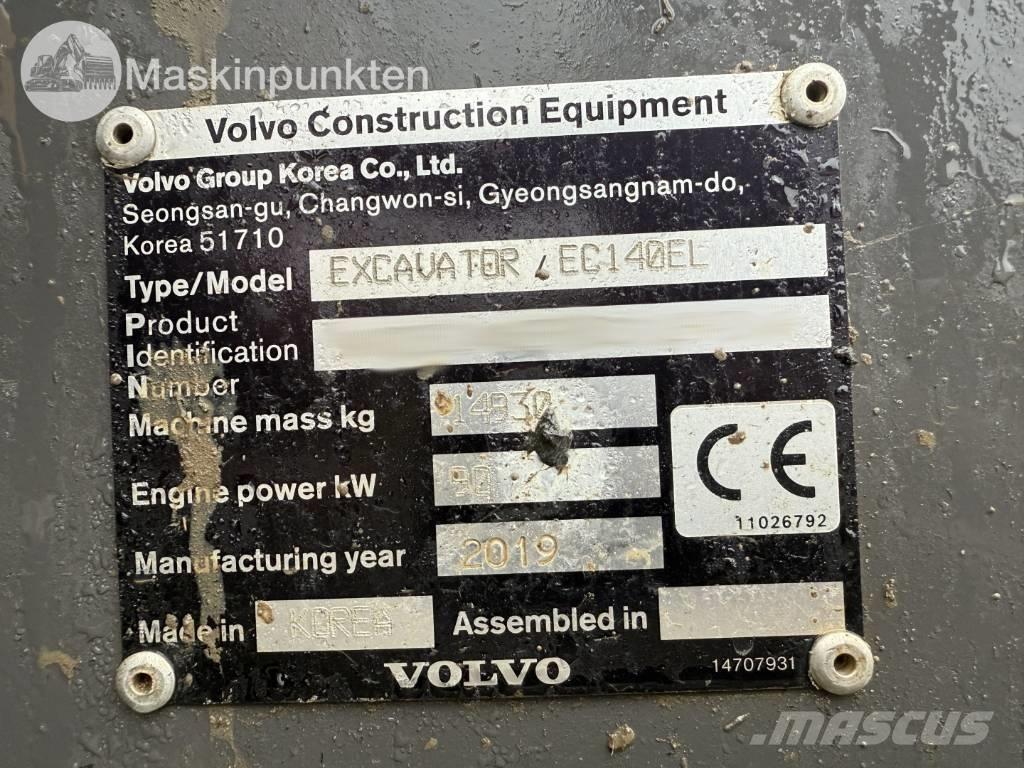 Volvo EC 140 EL Bagri goseničarji