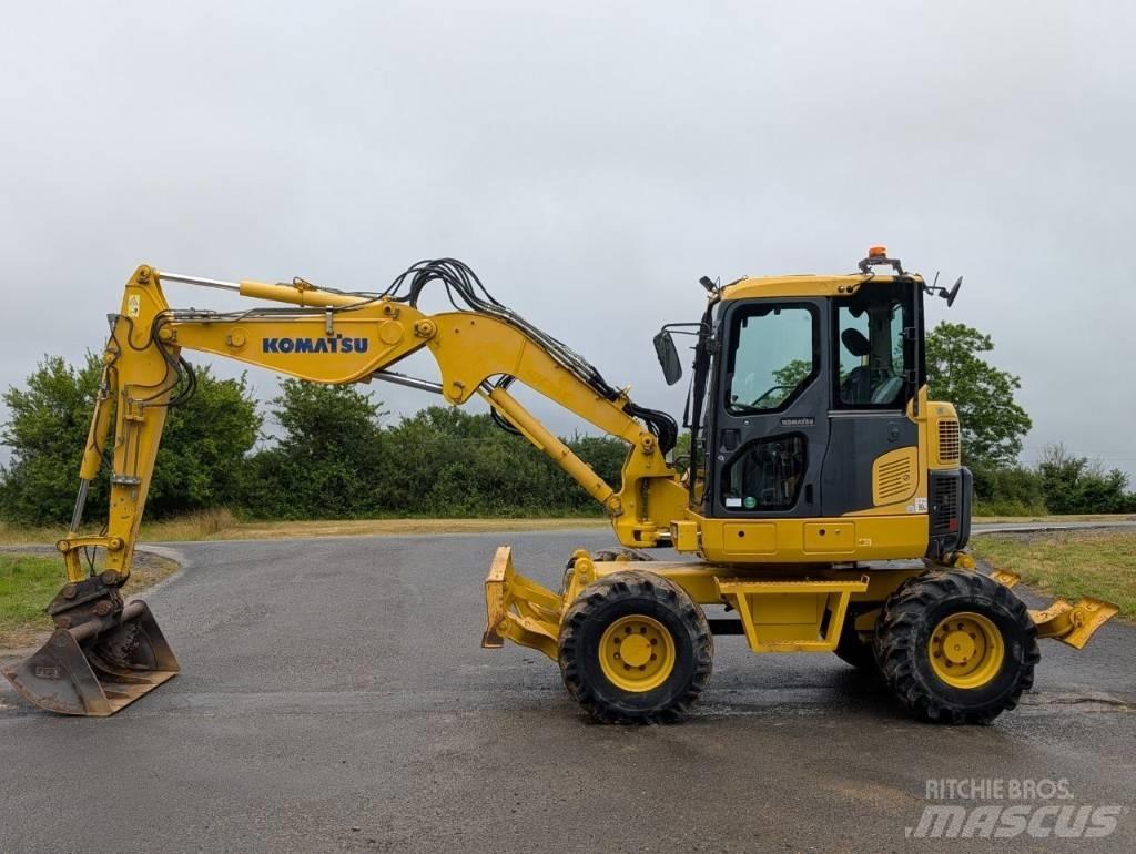 Komatsu PW 98 MR-8 Bagri na kolesih