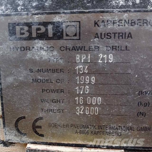 Böhler BPI 219 Težki vrtalni stroji