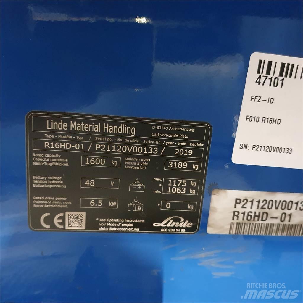 Linde R16HD Viličarji s pomičnim teleskopom