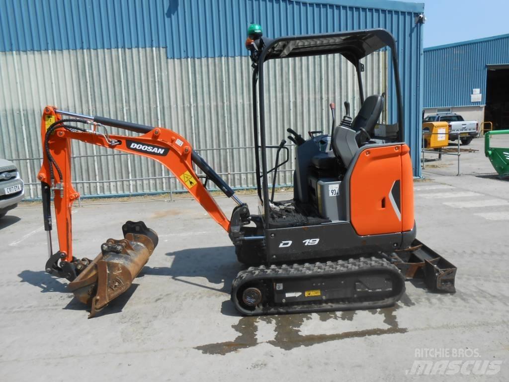 Doosan DX 19 Mini bagri <7t
