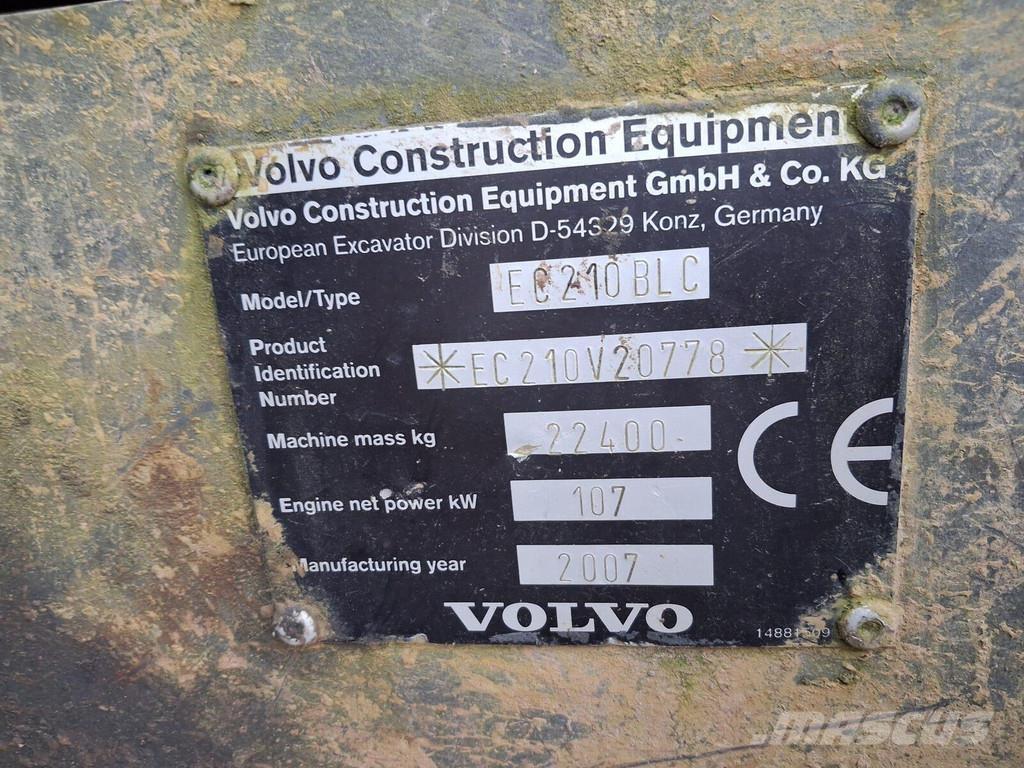 Volvo EC210 BLC Bagri goseničarji