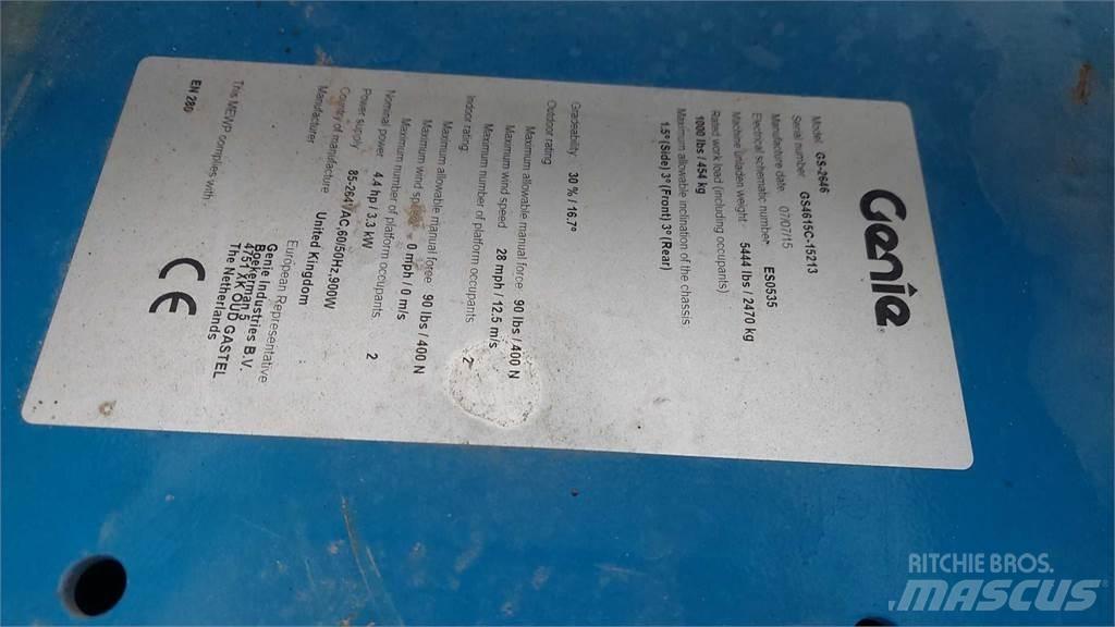 Genie GS2646 Škarjaste dvižne ploščadi