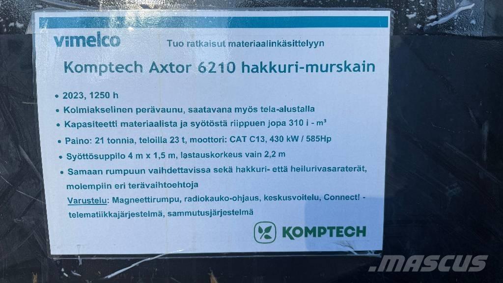 Komptech Axtor 6210 Drobilci lesa