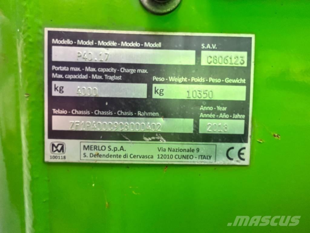 Merlo P 40.17 Teleskopski viličarji