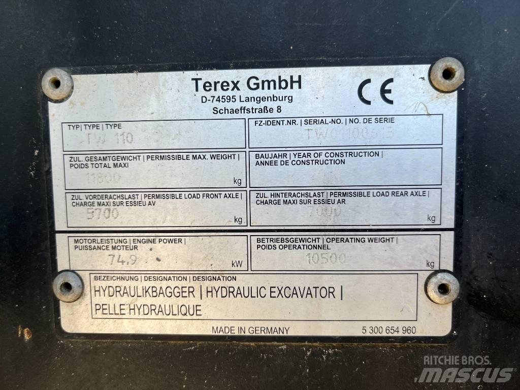 Terex TW 110 Bagri na kolesih