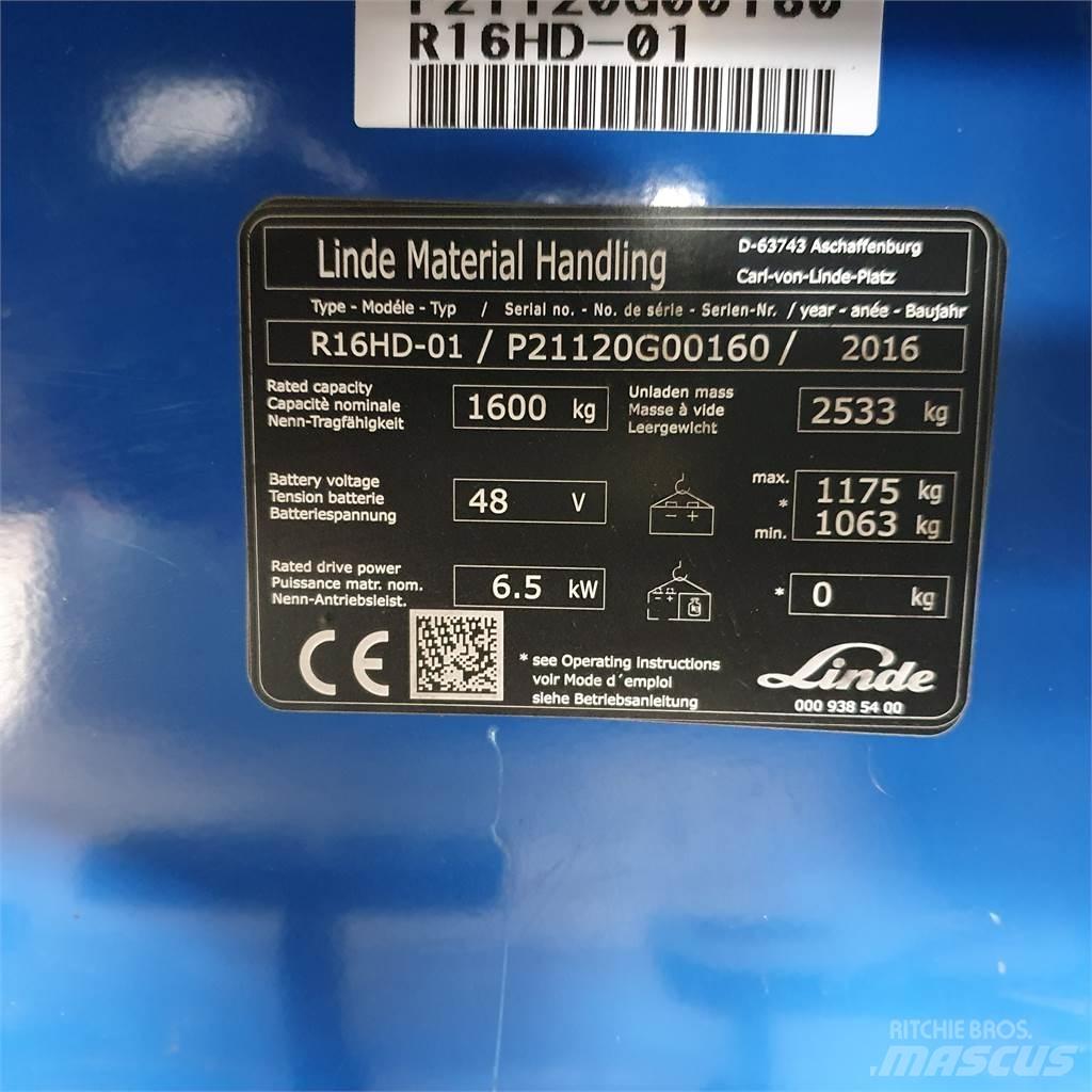 Linde R16HD Viličarji s pomičnim teleskopom