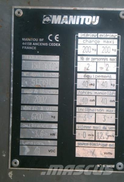 Manitou 150 AETJC Zglobne dvižne ploščadi