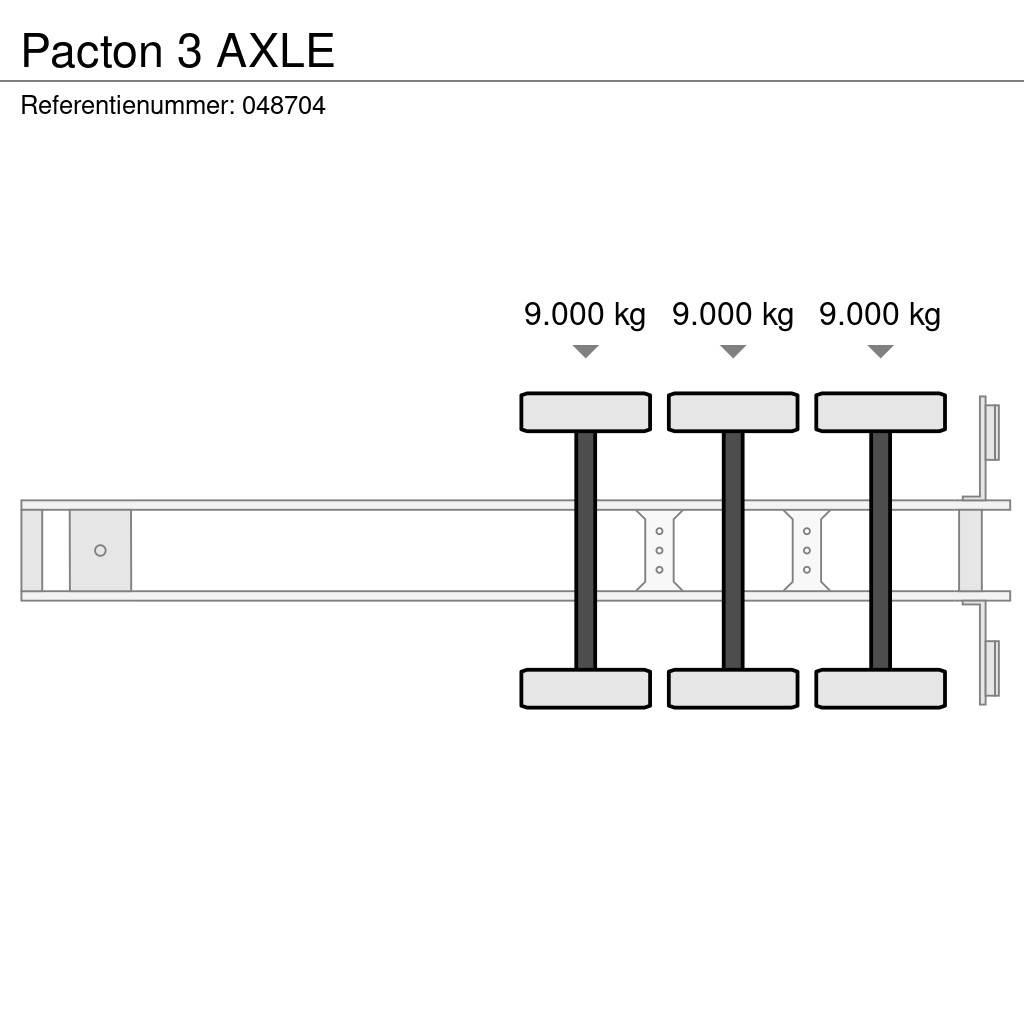 Pacton 3 AXLE Kontejnerske polprikolice