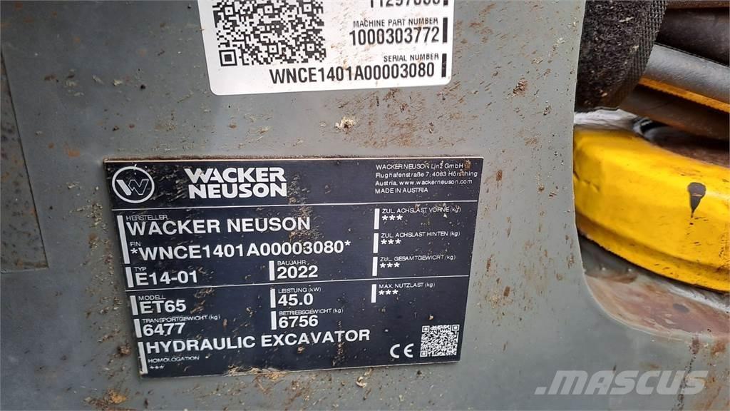 Wacker Neuson ET65 Bagri goseničarji