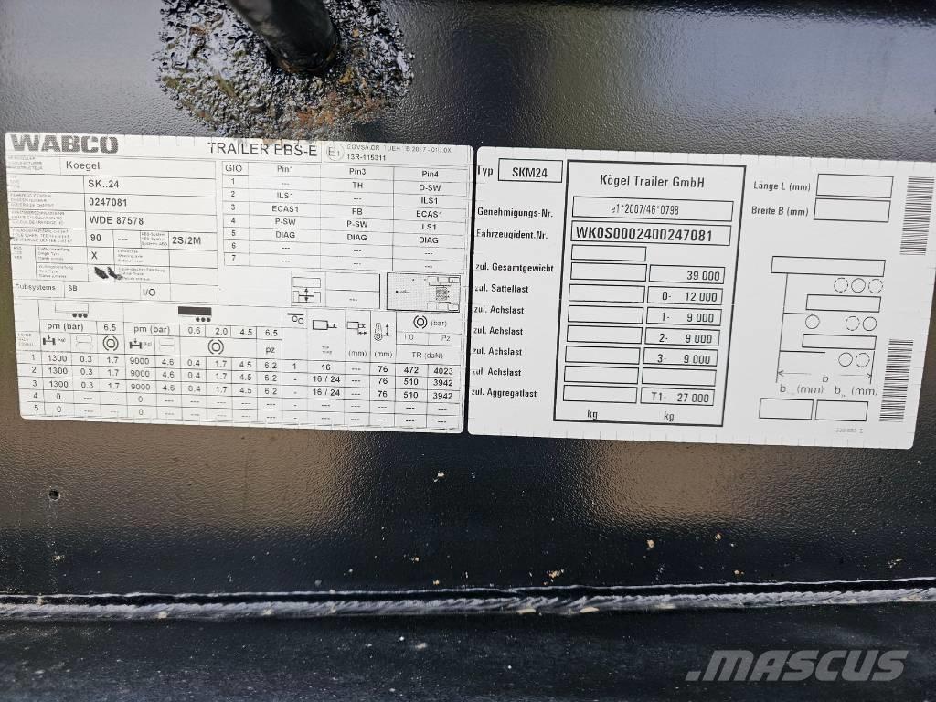 Kögel SKM24 Polprikolice prekucniki - kiper