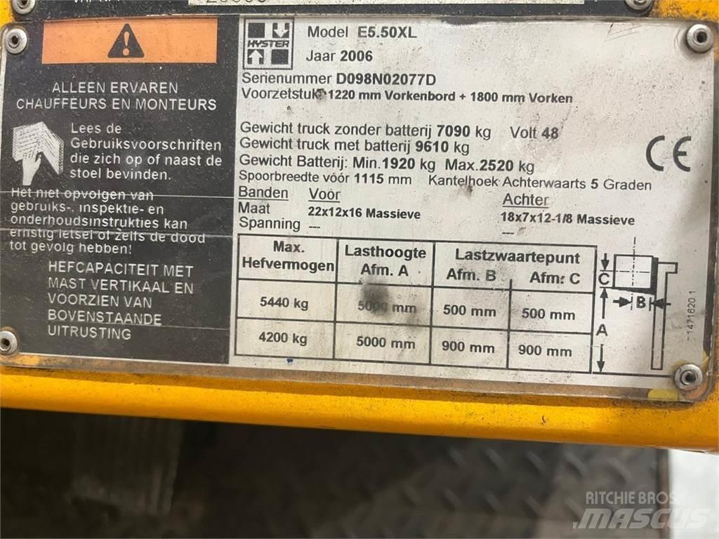 Hyster E5.50XL Električni viličarji