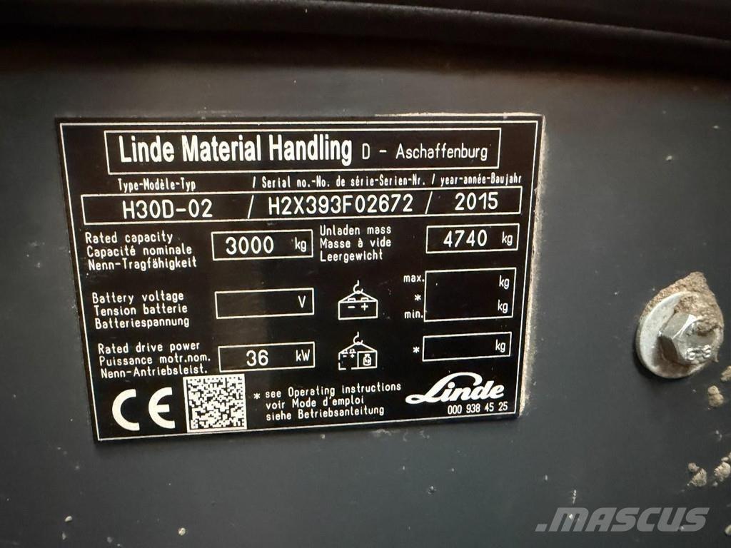 Linde H30D-02 Dizelski viličarji