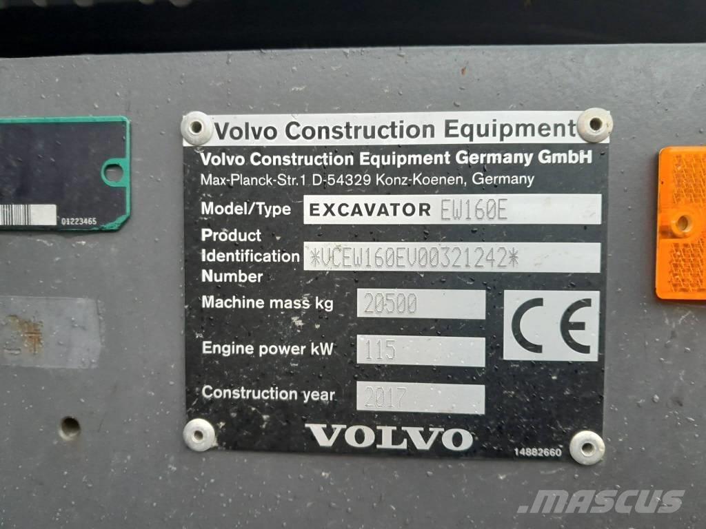 Volvo EW 160 E Bagri na kolesih