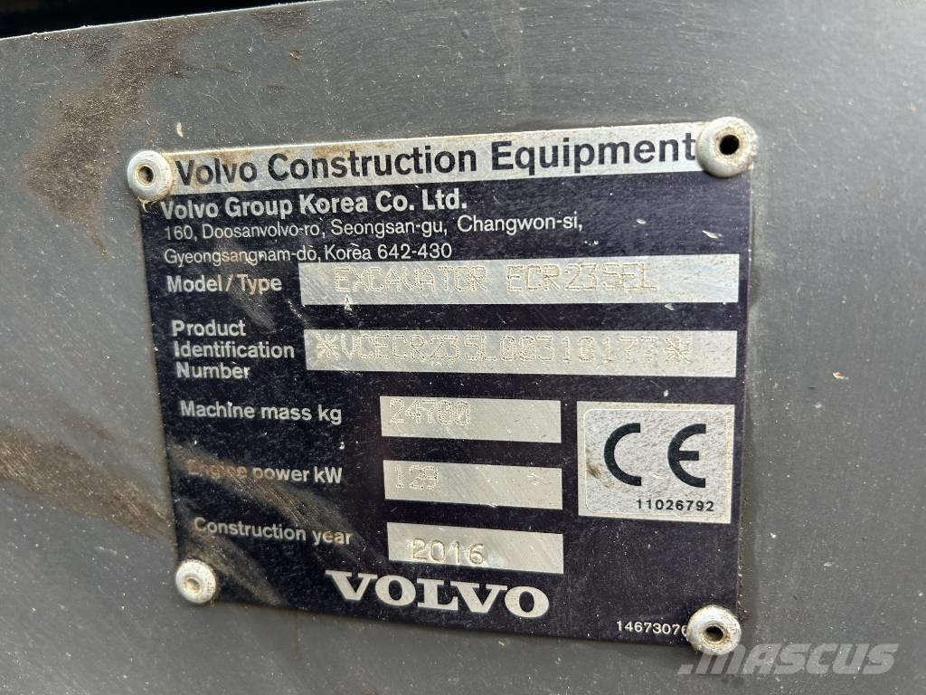 Volvo ECR 235 E L Bagri goseničarji